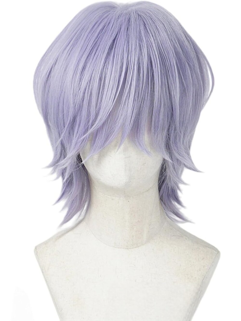 Women's Light Purple Synthetic Fiber Cosplay Halloween Costume Double Braid Wigs